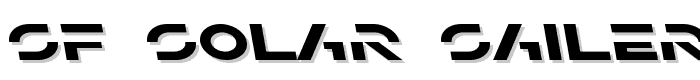 SF Solar Sailer Extended Italic font